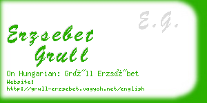 erzsebet grull business card